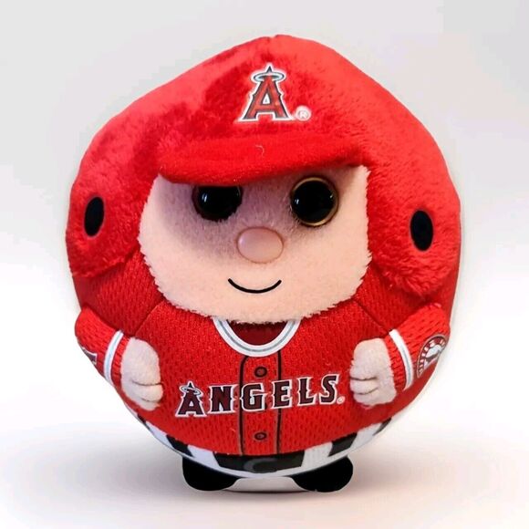 Ty Beanie Ballz MLB Los Angeles Angels Baseball Player 5" Rare Fast Shipping - Picture 1 of 9